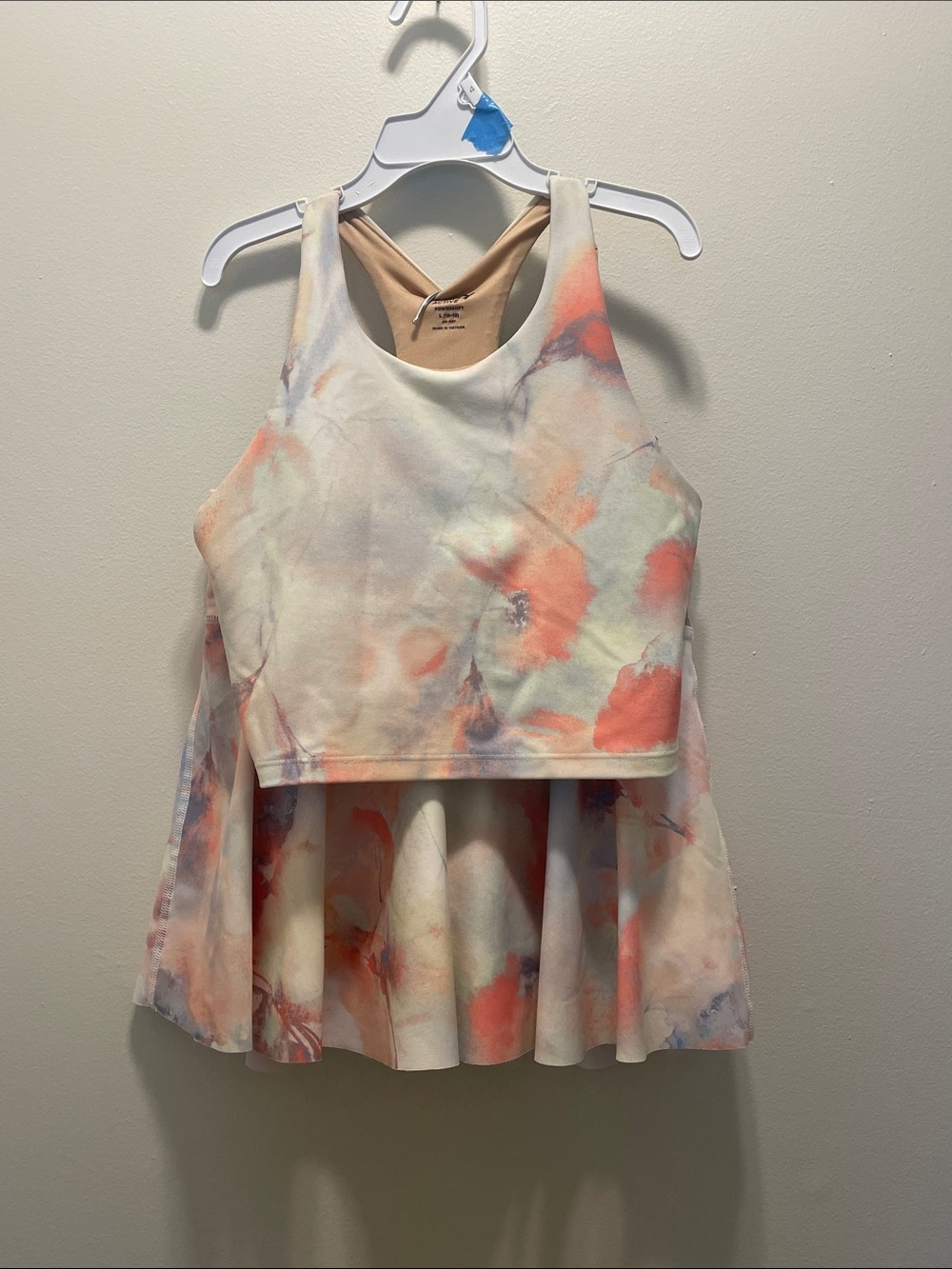 Old Navy Active powersoft go-dry matching racerback tank and skort set